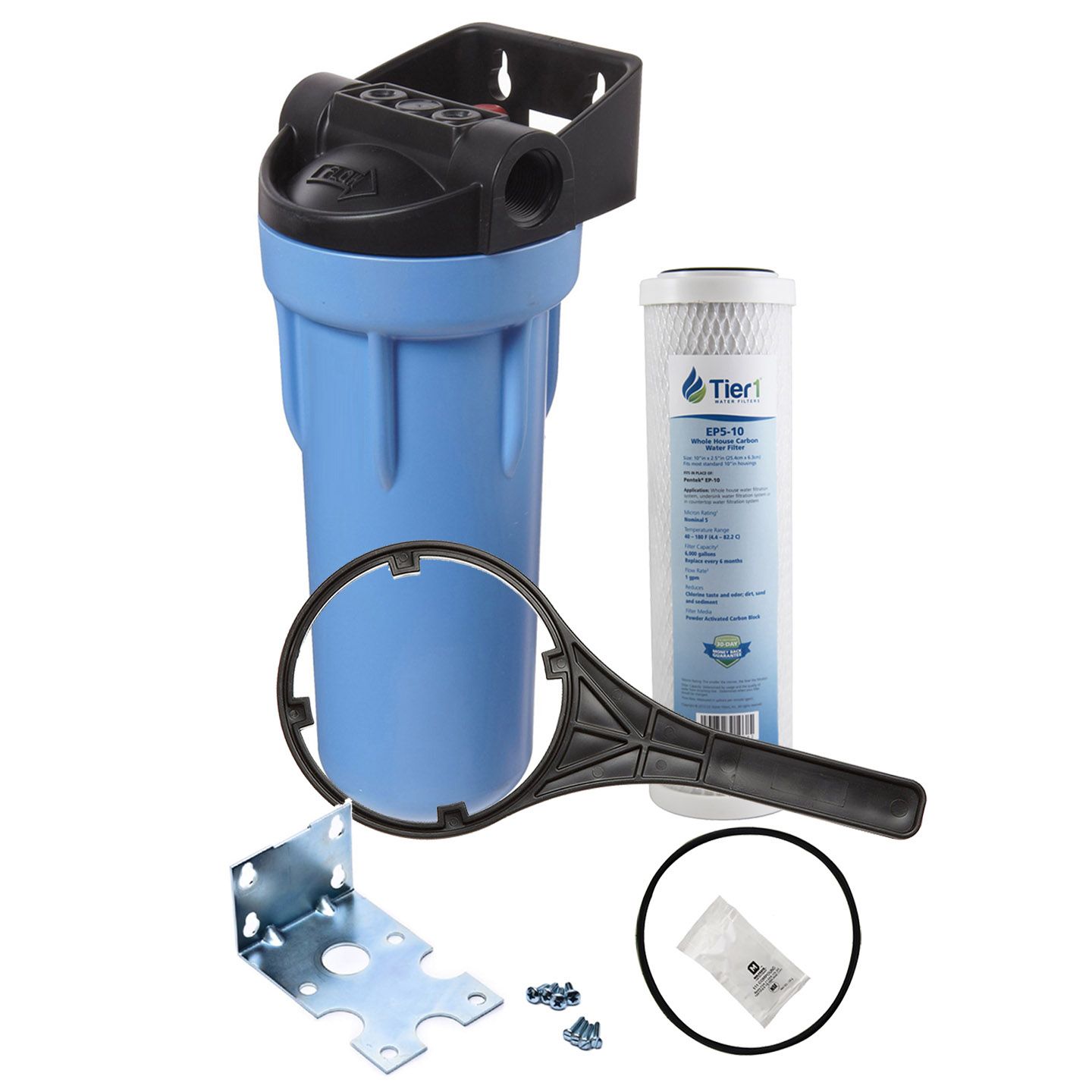 Whole House Water Filtration Cartridge Systems And Filters   TIER1 FH 10 25 CARBON KIT 