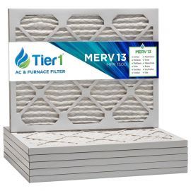Tier1 18 x 22 x 1  MERV 13 - 6 Pack Air Filters (P25S-611822)
