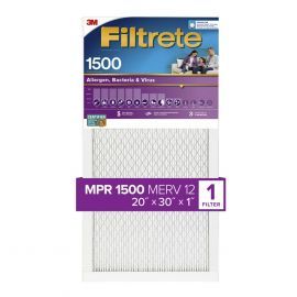 3M Filtrete 1500 Ultra Allergen Reduction Air Filter - 20x30x1
