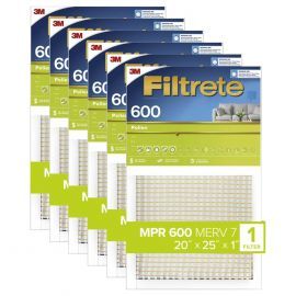 Filtrete 600 Dust and Pollen Filter - 20x25x1 (6-Pack)