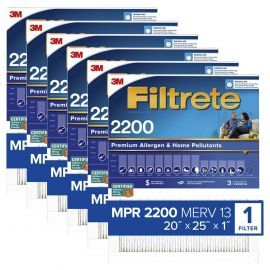 20x25x1 3M Filtrete Elite Allergen Filter (6-Pack)