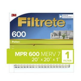 20x20x1 3M Filtrete Dust and Pollen Filter (1-Pack)