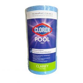 8 X 4-1/4 Clorox Platinum Edition Premium Pool Filter | Replacement for Intex type A or C, Intex type A or C, Unicel C-4607, Pleatco PC7-120, Filbur FC-3710