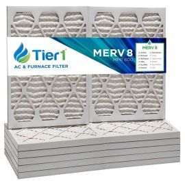 Tier1 24 x 30 x 1  MERV 8 - 6 Pack Air Filters (P85S-612430)