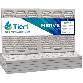 Tier1 20 x 30 x 1  MERV 8 - 6 Pack Air Filters (P85S-612030)