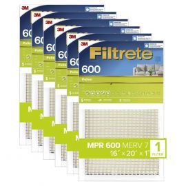 Filtrete 600 Dust and Pollen Filter - 16x20x1 (6-Pack)