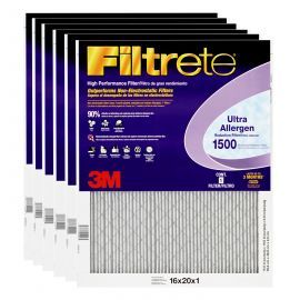 Filtrete 1500 Ultra Allergen Filter - 16x20x1 (6-Pack)