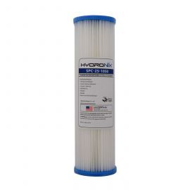 Hydronix SPC-25-1050 10-inch x 2.5-inch Pleated Sediment Water Filter 50 Micron