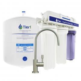 5-Stage Tier1 Reverse Osmosis System with Brushed Nickel Faucet