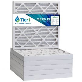 Tier1 18 x 18 x 2  MERV 13 - 6 Pack Air Filters (P25S-621818)