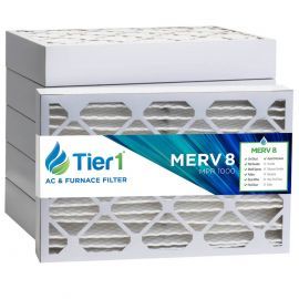 Tier1 20 x 25 x 4  MERV 8 - 6 Pack Air Filters (P85S-642025)