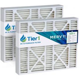 Tier1 brand replacement for Carrier FILCCCAR0020 - 20 x 25 x 5 - MERV 11 (2-Pack)