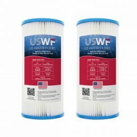 US Water Filters 20 Micron 10"x4.5" Pleated Polyester Sediment Filter (2-Pack)