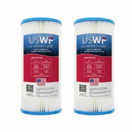 US Water Filters 30 Micron 10"x4.5" Pleated Polyester Sediment Filter (2-Pack)