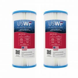 US Water Filters 50 Micron 10"x4.5" Pleated Polyester Sediment Filter (2-Pack)