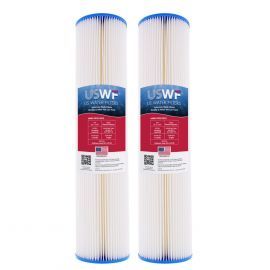 US Water Filters 30 Micron 20"x4.5" Pleated Polyester Sediment Filter (2-Pack)