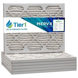 Tier1 20 x 24 x 1  MERV 8 - 6 Pack Air Filters (P85S-612024)