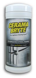Cerama Bryte 48635 Stainless Steel Cleaner Wipes