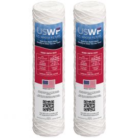 US Water Filters 10 Micron 10"x2.5" String Wound Sediment Filter (2-Pack)