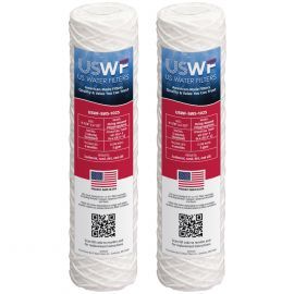 US Water Filters 5 Micron 10"x2.5" String Wound Sediment Filter (2-Pack)