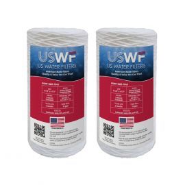 US Water Filters 5 Micron 10"x4.5" String Wound Sediment Filter (2-Pack)