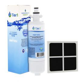 LT700P LG Comparable Refrigerator Water Filter and LG LT120F Fresh Air Replacement Filter by Tier1