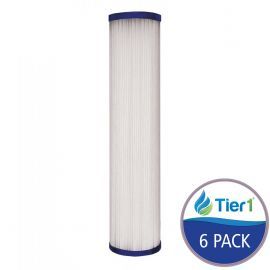 10 X 2.5 Pleated Polyester Replacement Filter by Tier1 (30 micron) (6-Pack)