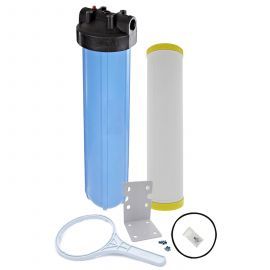 20 inch Big Polypropylene Filter Housing with Iron and Manganese Reduction Water Cartridge Kit by Tier1