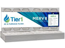 Tier1 14 x 30 x 1  MERV 8 - 6 Pack Air Filters (P85S-611430)
