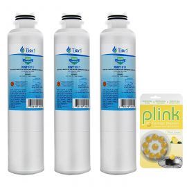 Tier1 Samsung DA29-00020B Comparable Refrigerator Water Filter Replacement and Plink Garbage Disposal Cleaner (3 Pack)