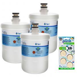Tier1 LG 5231JA2002A / LT500P Comparable Refrigerator Water Filter and Plink Washer and Dishwasher Cleaner (3 Pack)