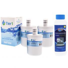 5231JA2002A / LT500P LG Comparable Refrigerator Water Filter Replacement and DM06N Glisten Dishwasher Magic Dishwasher Cleaner Bundle by Tier1