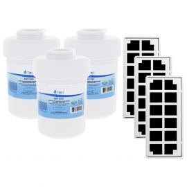 GE MWF & Odorfilter Comparables Refrigerator Water & Air Filter Combo 3-Pack by Tier1