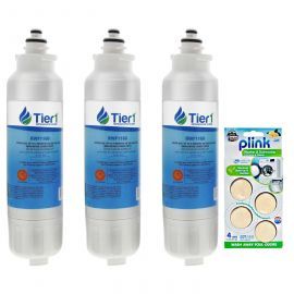 Tier1 LG LT800P Comparable Refrigerator Water Filter and Washer and Dishwasher Cleaner (3 Pack)