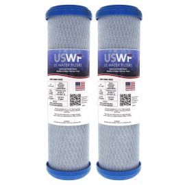 US Water Filters 0.5 Micron 10"x2.5" Coconut Carbon Block Filter (2-Pack)