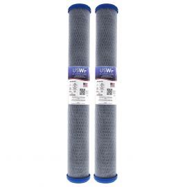 US Water Filters 0.5 Micron 20"x2.5" Coconut Carbon Block Filter (2-Pack)