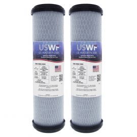 US Water Filters 0.5 Micron 10"x2.5" Lead Reducing Carbon Block Filter (2-Pack)