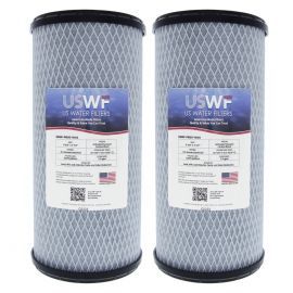 US Water Filters 0.5 Micron 10"x4.5" Lead Reducing Carbon Block Filter (2-Pack)