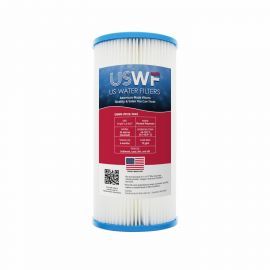 20 Micron Pleated Polyester Sediment Filter by USWF 10"x4.5"