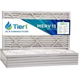 Tier1 16 x 24 x 1  MERV 13 - 6 Pack Air Filters (P25S-611624)