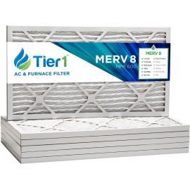 Tier1 10 x 16 x 1  MERV 8 - 6 Pack Air Filters (P85S-611016)