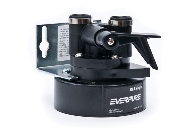 Everpure EV9259-14 QL3 Single Filter Head Bracket Shut-Off Valve 3/8 inch NPT Threads Pack of 2 
