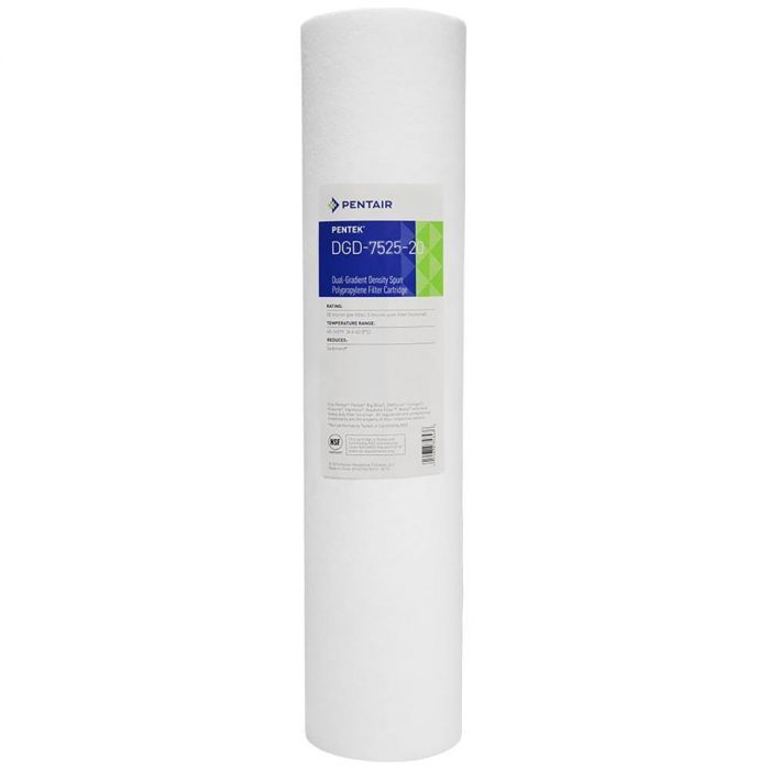 Pentek DGD-7525 25 Micron Whole House 10 Inch Sediment Water Filter 6 Pack 