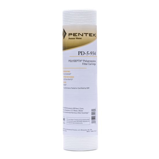Sold Individually Package Of 6 Pentek PD-10-934 Sediment Water Filter 